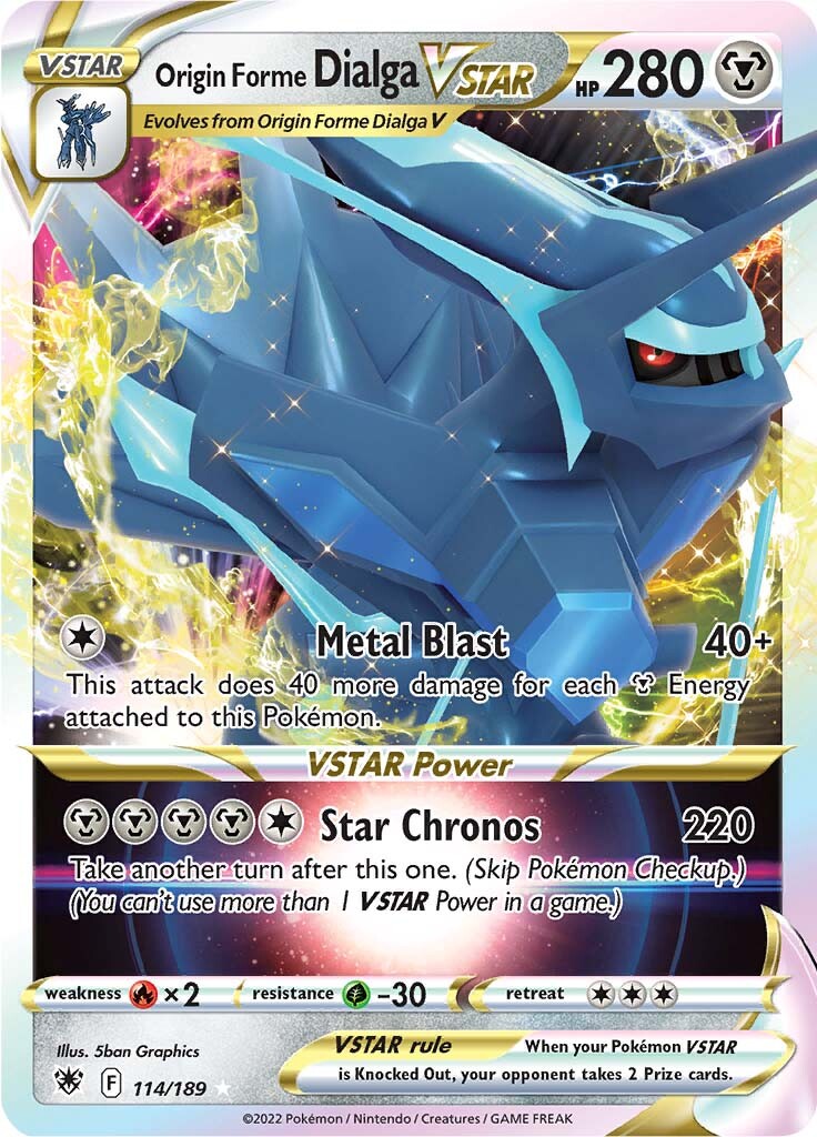 Origin Forme Dialga VSTAR (114/189) [Sword & Shield: Astral Radiance] | Jomio and Rueliete's Cards and Comics