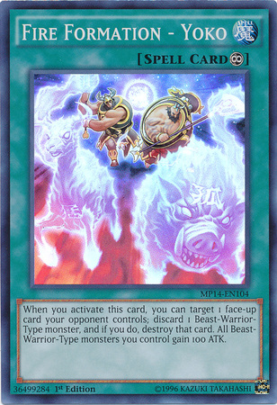 Fire Formation - Yoko [MP14-EN104] Super Rare | Jomio and Rueliete's Cards and Comics