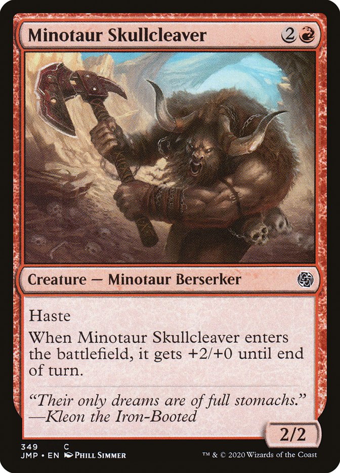 Minotaur Skullcleaver [Jumpstart] | Jomio and Rueliete's Cards and Comics