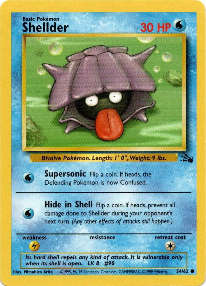 Shellder (54/62) [Fossil Unlimited] | Jomio and Rueliete's Cards and Comics