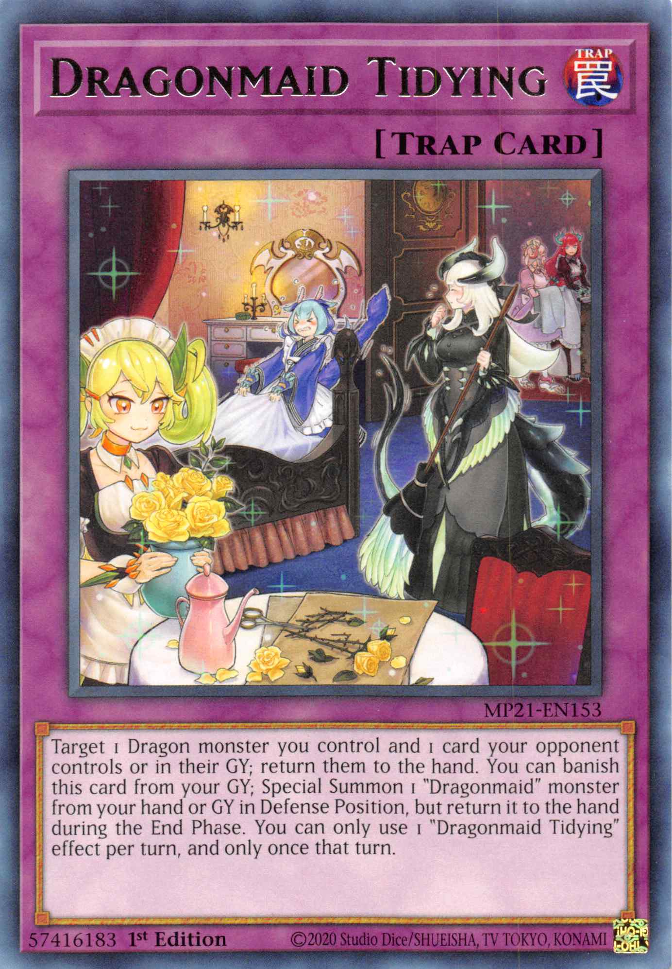 Dragonmaid Tidying [MP21-EN153] Rare | Jomio and Rueliete's Cards and Comics