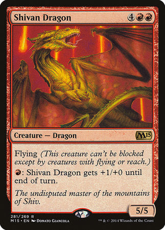 Shivan Dragon [Magic 2015] | Jomio and Rueliete's Cards and Comics