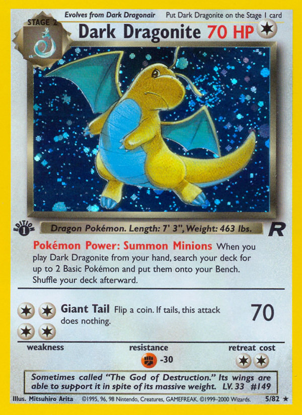 Dark Dragonite (5/82) [Team Rocket 1st Edition] | Jomio and Rueliete's Cards and Comics