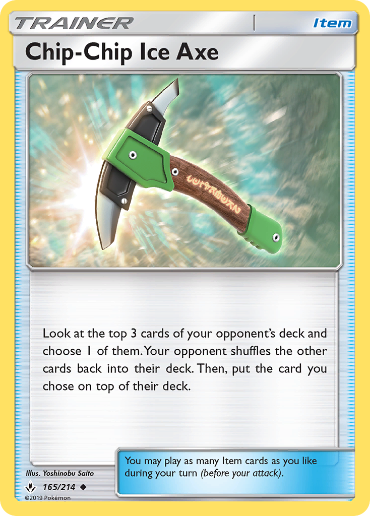 Chip-Chip Ice Axe (165/214) [Sun & Moon: Unbroken Bonds] | Jomio and Rueliete's Cards and Comics