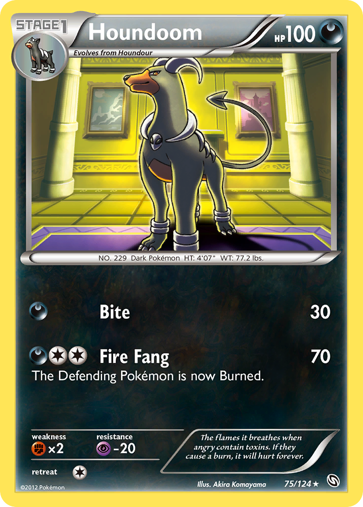 Houndoom (75/124) [Black & White: Dragons Exalted] | Jomio and Rueliete's Cards and Comics