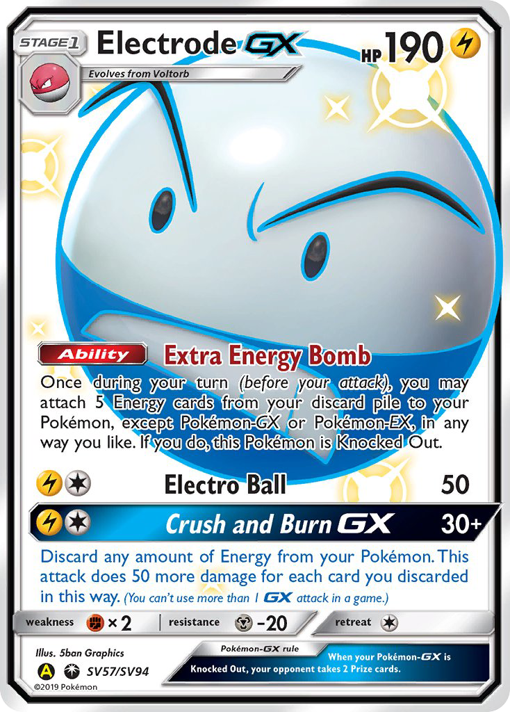 Electrode GX (SV57/SV94) [Sun & Moon: Hidden Fates - Shiny Vault] | Jomio and Rueliete's Cards and Comics