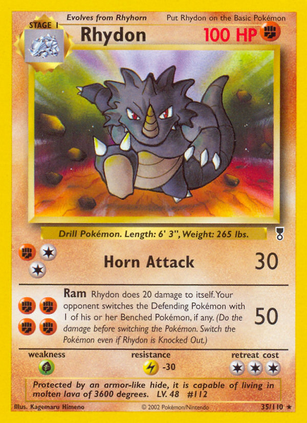 Rhydon (35/110) [Legendary Collection] | Jomio and Rueliete's Cards and Comics