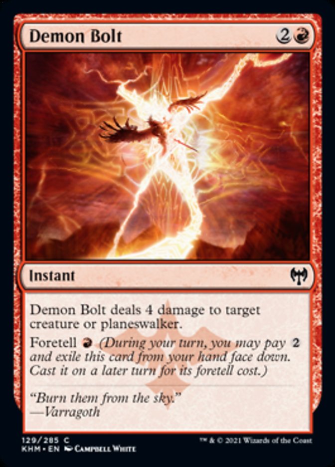 Demon Bolt [Kaldheim] | Jomio and Rueliete's Cards and Comics