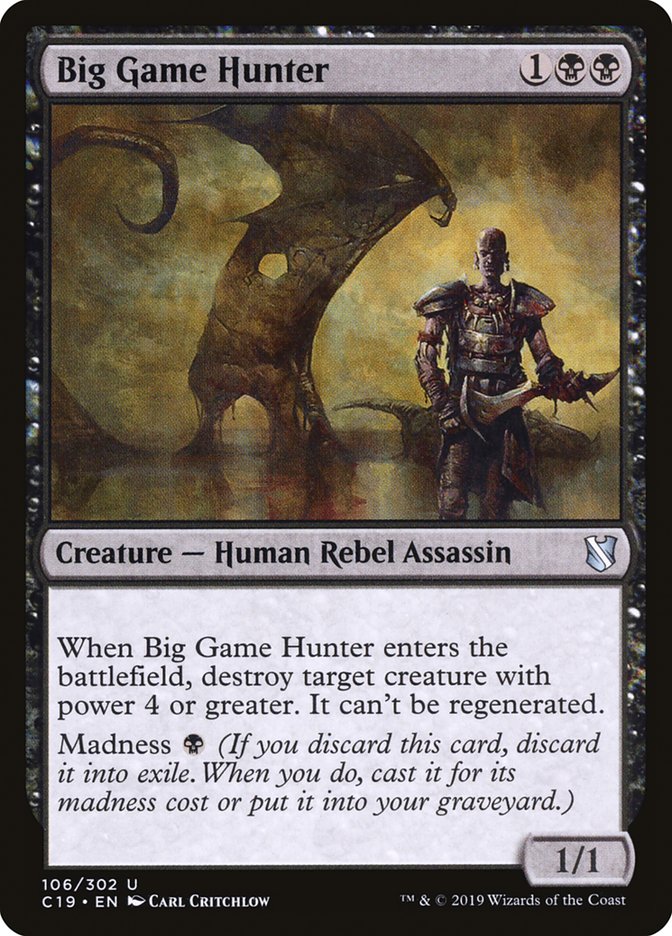 Big Game Hunter [Commander 2019] | Jomio and Rueliete's Cards and Comics