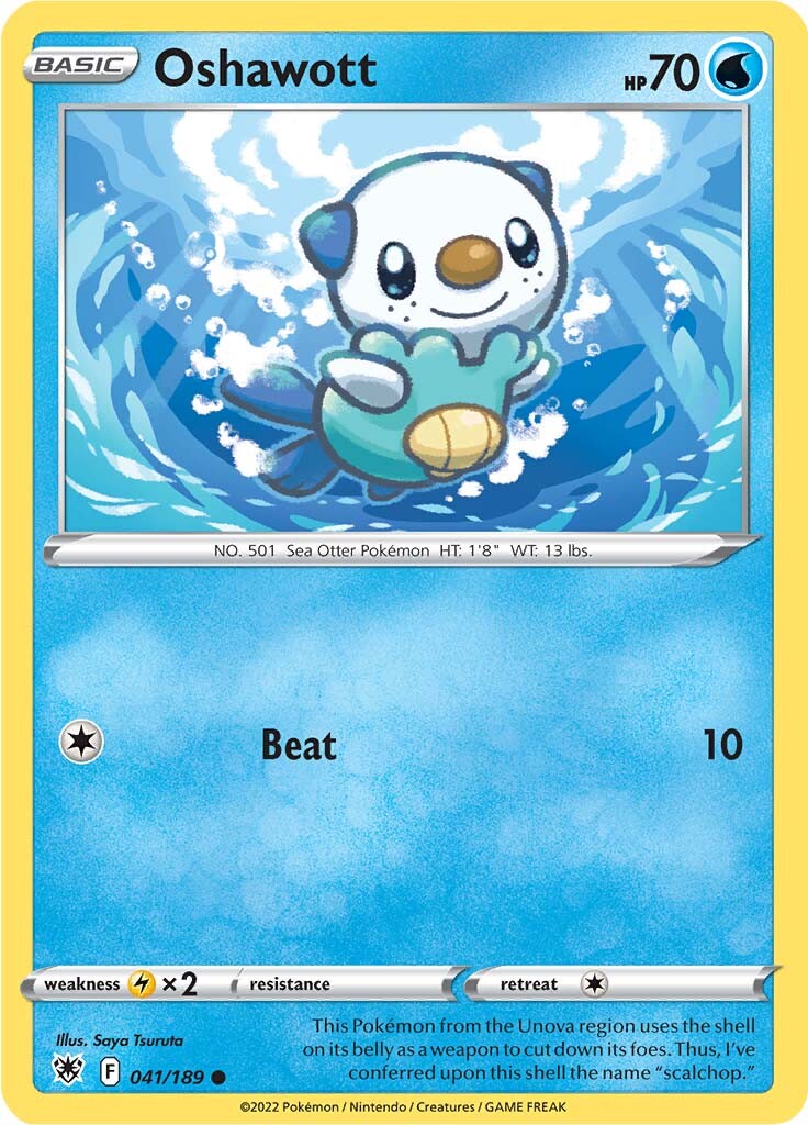 Oshawott (041/189) [Sword & Shield: Astral Radiance] | Jomio and Rueliete's Cards and Comics