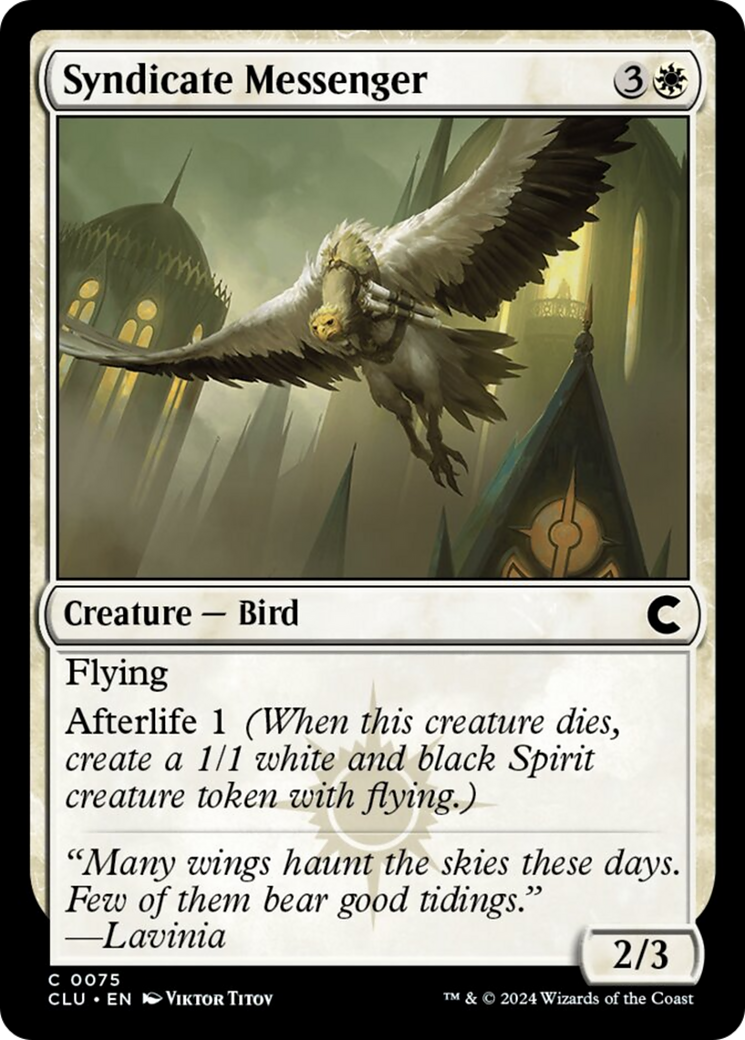 Syndicate Messenger [Ravnica: Clue Edition] | Jomio and Rueliete's Cards and Comics