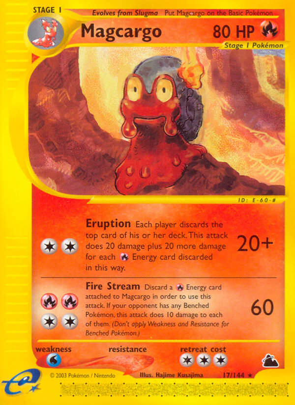 Magcargo (17/144) [Skyridge] | Jomio and Rueliete's Cards and Comics