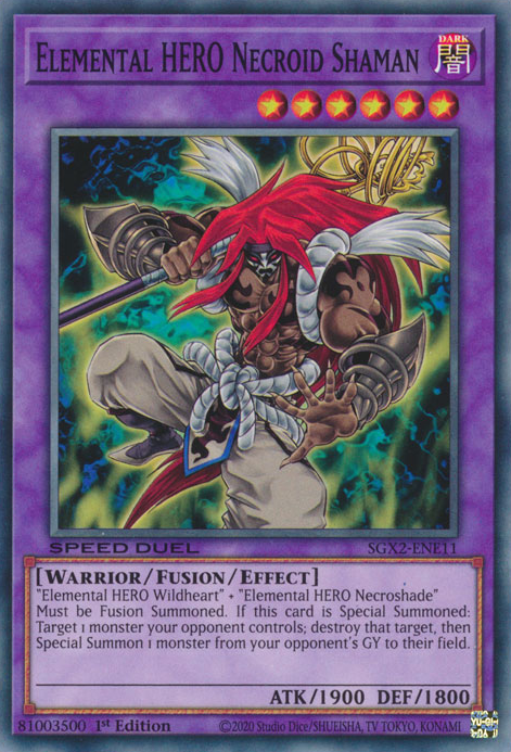 Elemental HERO Necroid Shaman [SGX2-ENE11] Common | Jomio and Rueliete's Cards and Comics