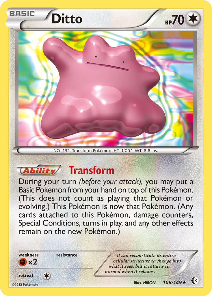Ditto (108/149) [Black & White: Boundaries Crossed] | Jomio and Rueliete's Cards and Comics