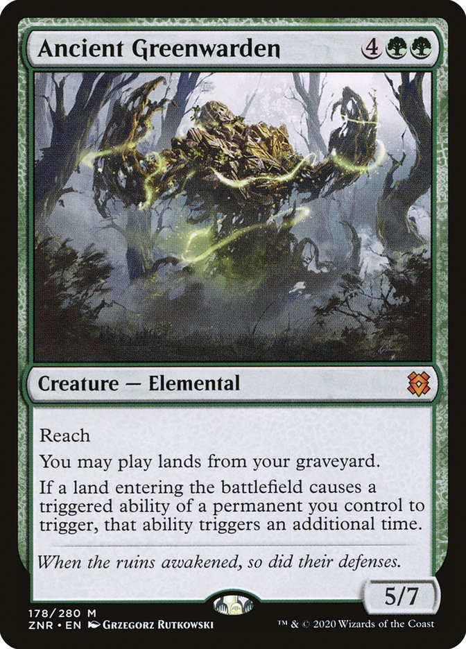 Ancient Greenwarden [Zendikar Rising] | Jomio and Rueliete's Cards and Comics