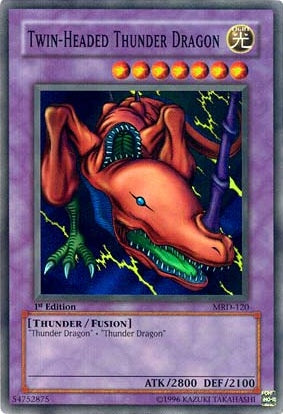 Twin-Headed Thunder Dragon [MRD-120] Super Rare | Jomio and Rueliete's Cards and Comics