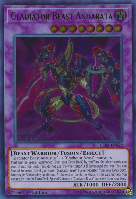 Gladiator Beast Andabata [BLLR-EN022] Ultra Rare | Jomio and Rueliete's Cards and Comics