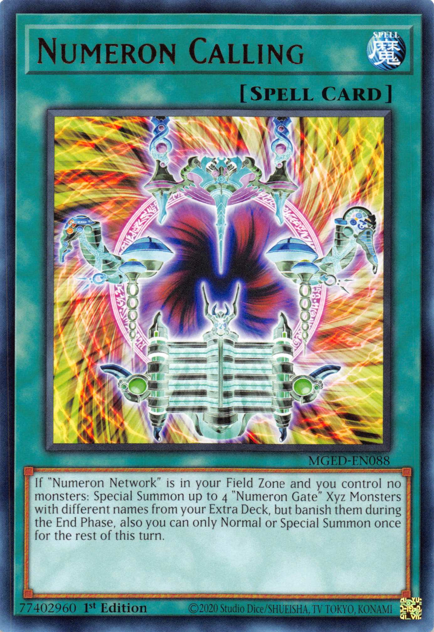 Numeron Calling [MGED-EN088] Rare | Jomio and Rueliete's Cards and Comics
