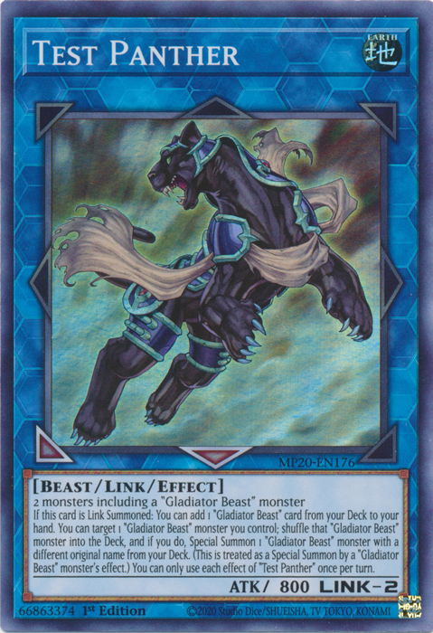 Test Panther [MP20-EN176] Super Rare | Jomio and Rueliete's Cards and Comics
