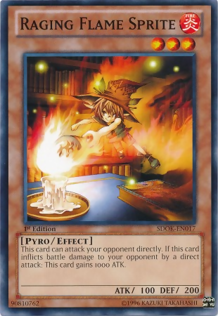 Raging Flame Sprite [SDOK-EN017] Common | Jomio and Rueliete's Cards and Comics
