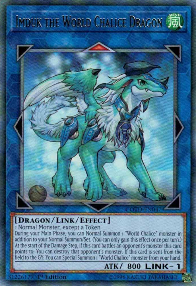 Imduk the World Chalice Dragon [COTD-EN047] Rare | Jomio and Rueliete's Cards and Comics