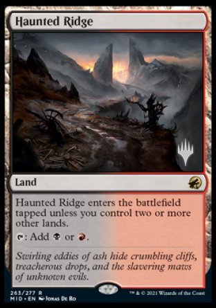 Haunted Ridge (Promo Pack) [Innistrad: Midnight Hunt Promos] | Jomio and Rueliete's Cards and Comics
