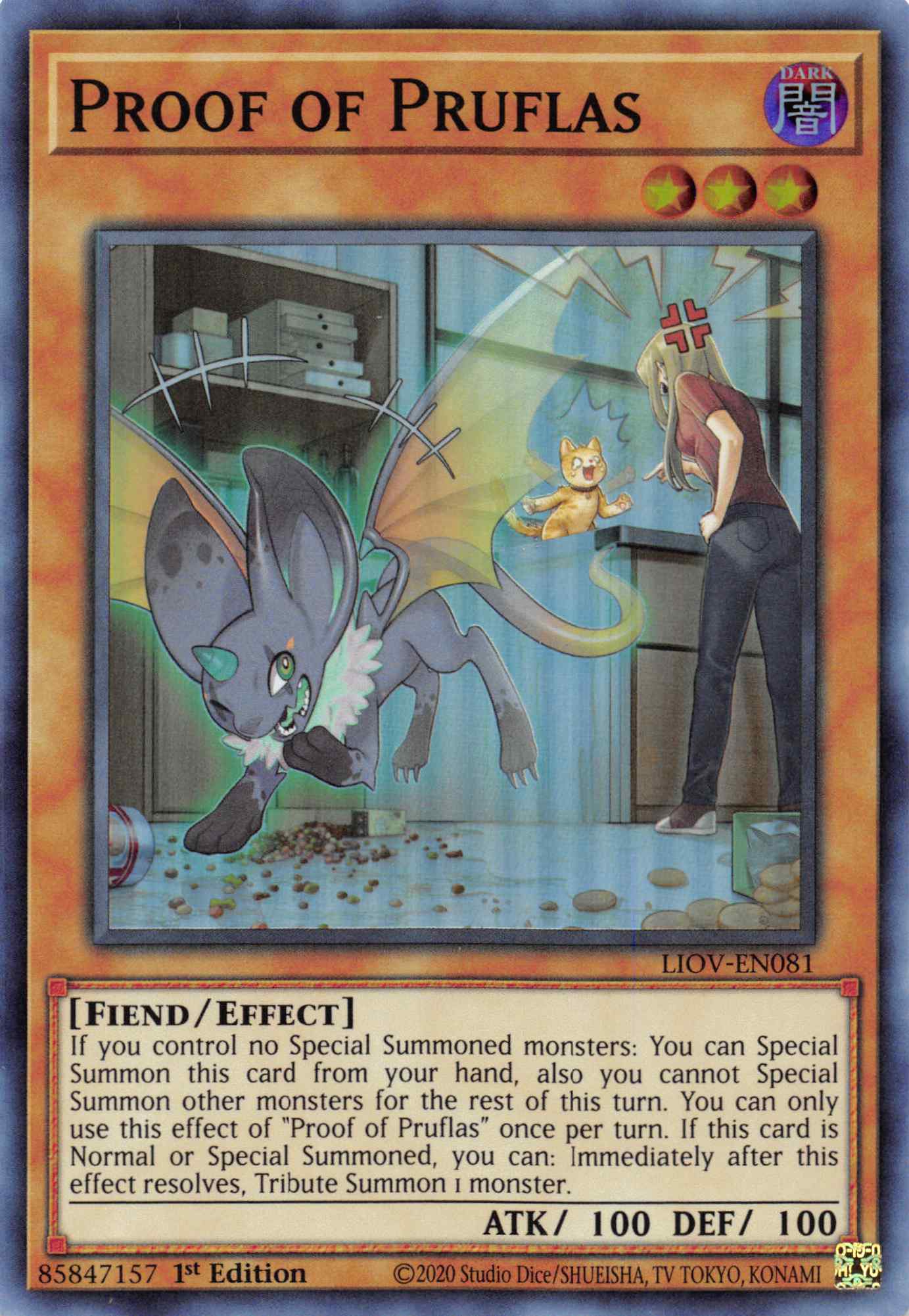 Proof of Pruflas [LIOV-EN081] Super Rare | Jomio and Rueliete's Cards and Comics