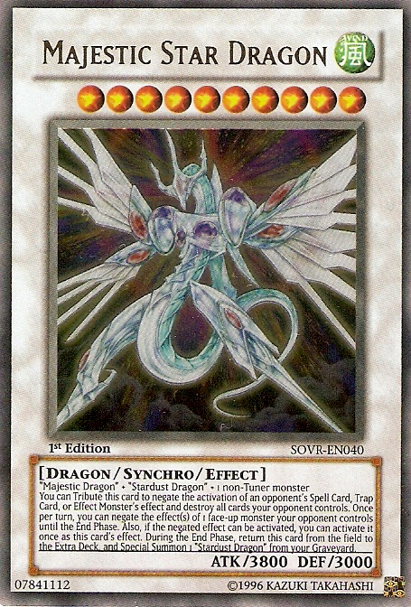 Majestic Star Dragon [SOVR-EN040] Ultra Rare | Jomio and Rueliete's Cards and Comics