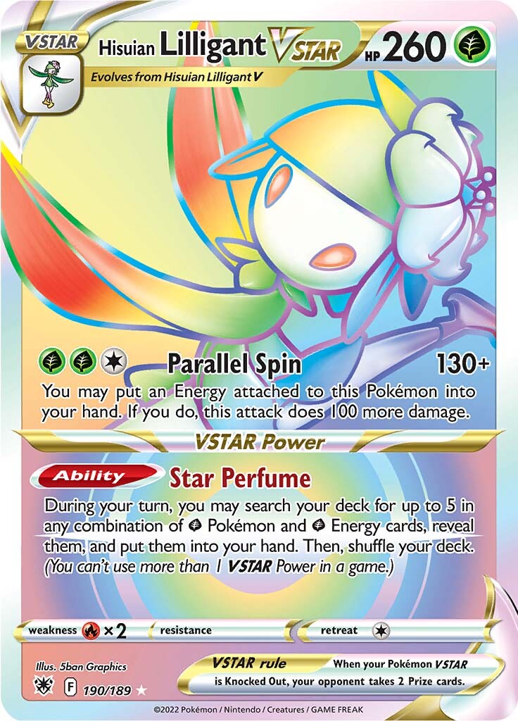 Hisuian Lilligant VSTAR (190/189) [Sword & Shield: Astral Radiance] | Jomio and Rueliete's Cards and Comics