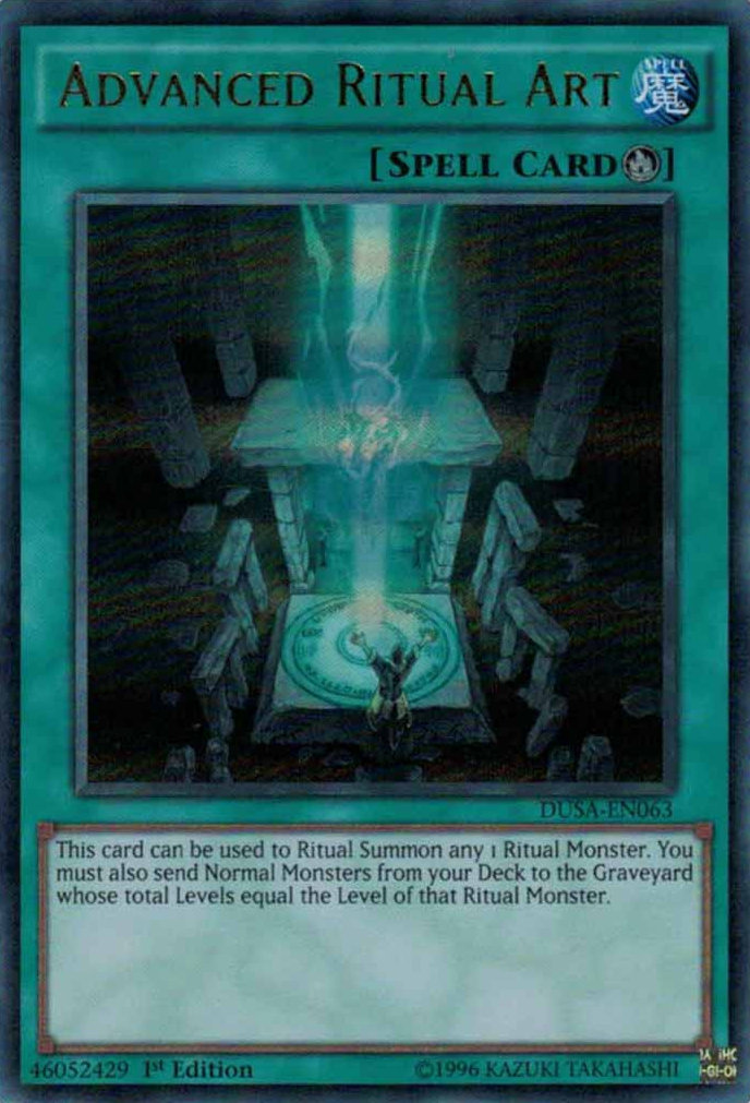 Advanced Ritual Art [DUSA-EN063] Ultra Rare | Jomio and Rueliete's Cards and Comics