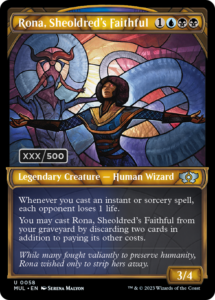 Rona, Sheoldred's Faithful (Serialized) [Multiverse Legends] | Jomio and Rueliete's Cards and Comics