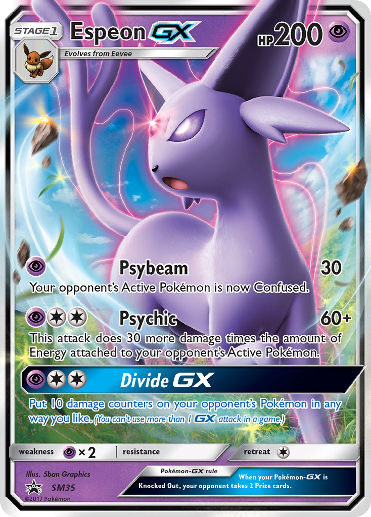 Espeon GX (SM35) [Sun & Moon: Black Star Promos] | Jomio and Rueliete's Cards and Comics