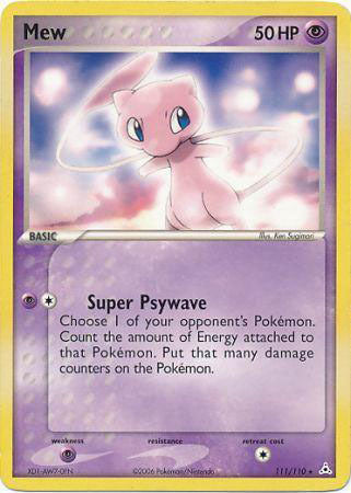 Mew (111/110) (Non Holo DVD Promo) [EX: Holon Phantoms] | Jomio and Rueliete's Cards and Comics