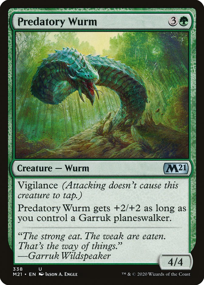 Predatory Wurm [Core Set 2021] | Jomio and Rueliete's Cards and Comics