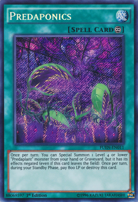 Predaponics [FUEN-EN011] Secret Rare | Jomio and Rueliete's Cards and Comics
