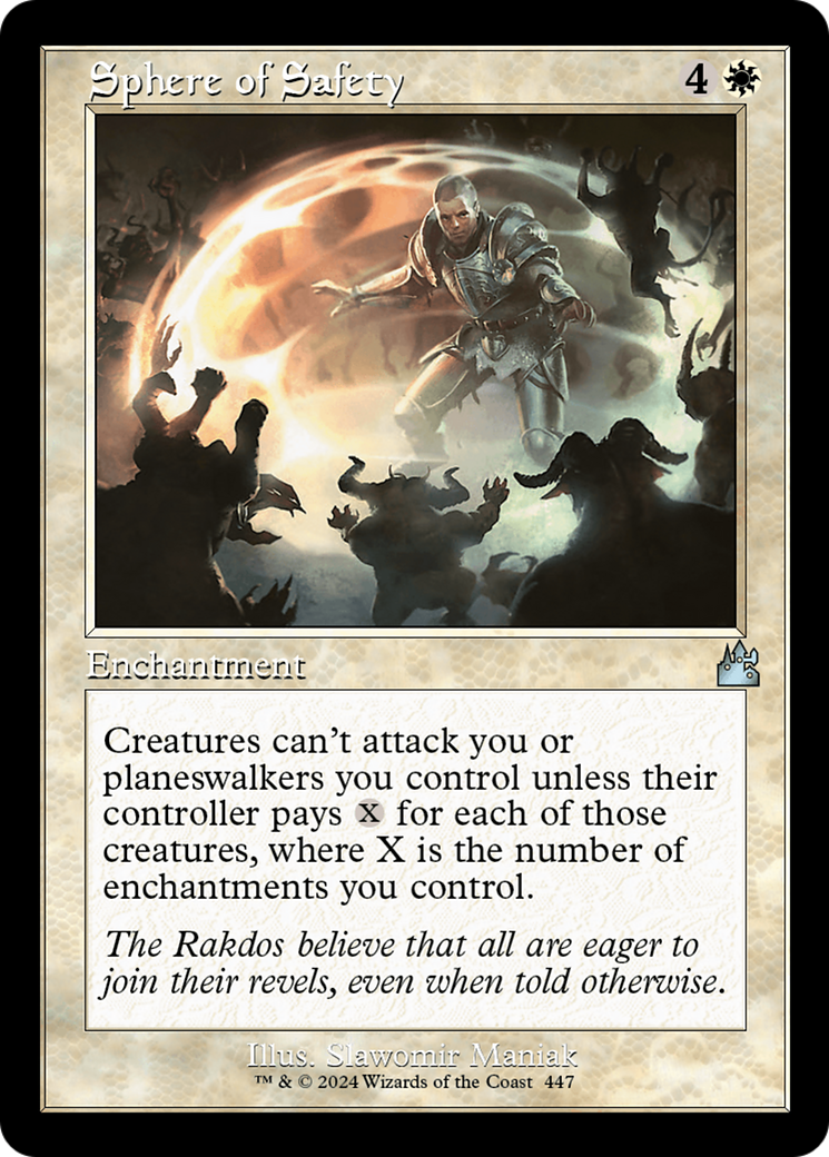 Sphere of Safety (Retro Frame) [Ravnica Remastered] | Jomio and Rueliete's Cards and Comics
