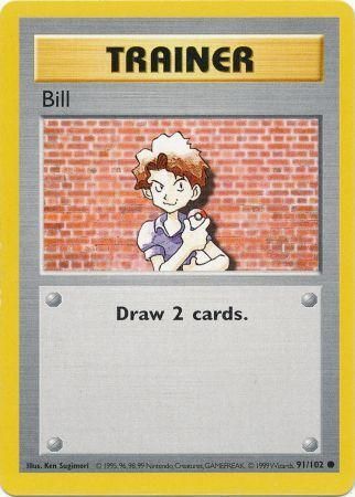 Bill (91/102) [Base Set Shadowless Unlimited] | Jomio and Rueliete's Cards and Comics