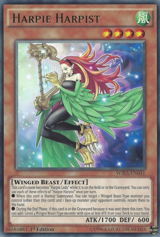 Harpie Harpist [WIRA-EN041] Rare | Jomio and Rueliete's Cards and Comics
