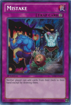 Mistake [SHSP-EN076] Secret Rare | Jomio and Rueliete's Cards and Comics