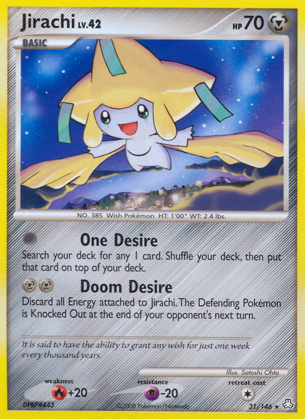 Jirachi (31/146) [Diamond & Pearl: Legends Awakened] | Jomio and Rueliete's Cards and Comics