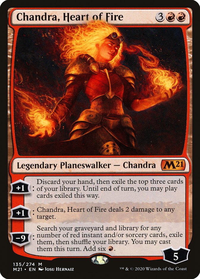 Chandra, Heart of Fire [Core Set 2021] | Jomio and Rueliete's Cards and Comics