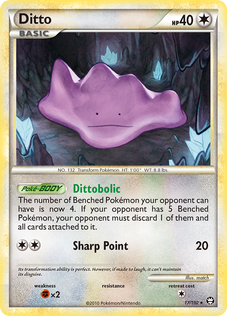 Ditto (17/102) [HeartGold & SoulSilver: Triumphant] | Jomio and Rueliete's Cards and Comics