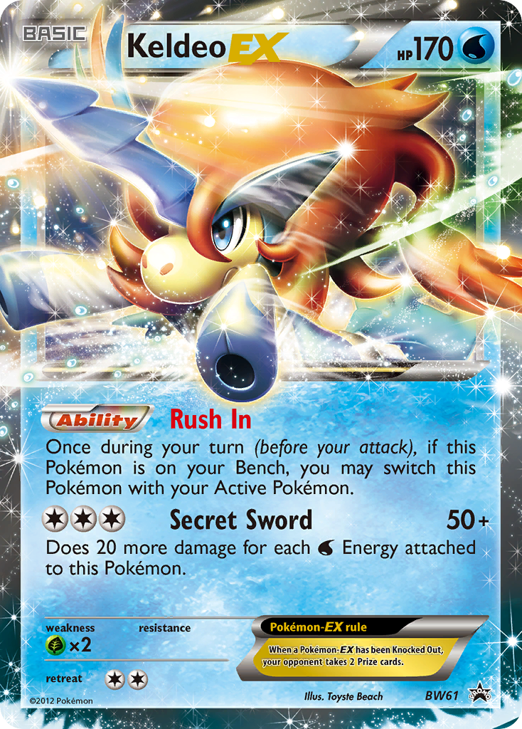 Keldeo EX (BW61) [Black & White: Black Star Promos] | Jomio and Rueliete's Cards and Comics
