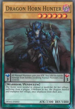 Dragon Horn Hunter [DEM3-EN002] Common | Jomio and Rueliete's Cards and Comics