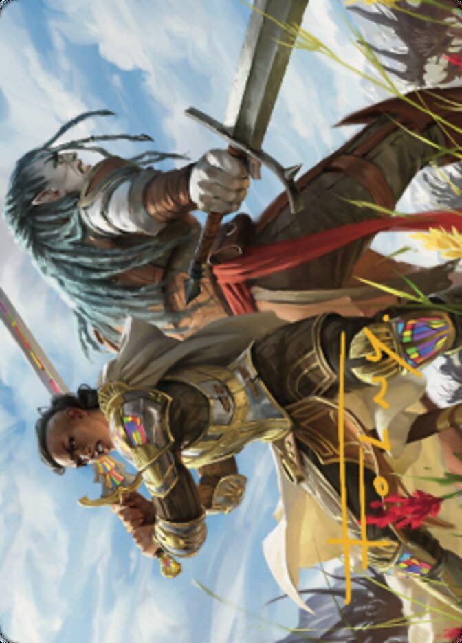 Join Forces Art Card (Gold-Stamped Signature) [Dominaria United Art Series] | Jomio and Rueliete's Cards and Comics