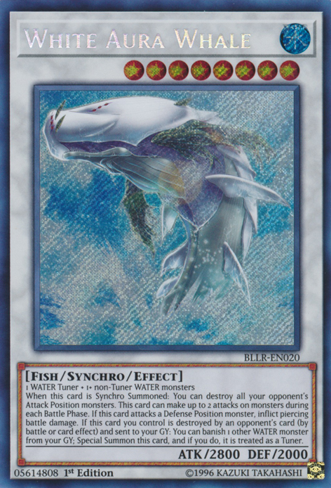 White Aura Whale [BLLR-EN020] Secret Rare | Jomio and Rueliete's Cards and Comics