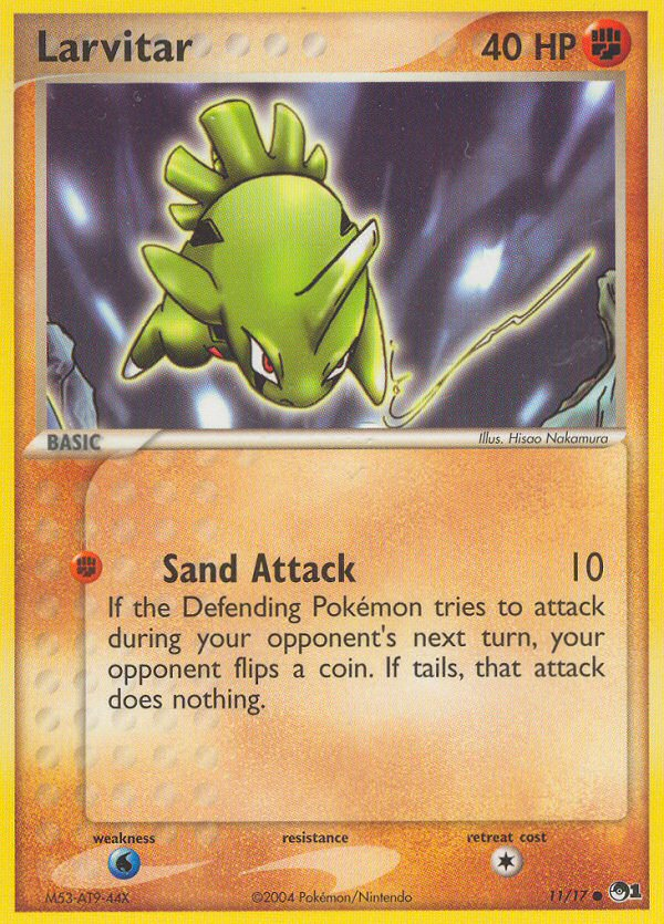 Larvitar (11/17) [POP Series 1] | Jomio and Rueliete's Cards and Comics