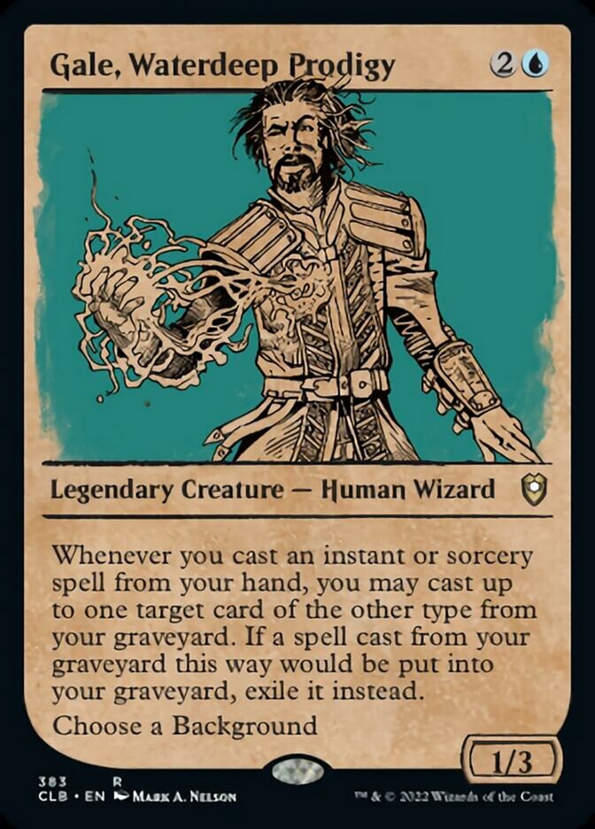 Gale, Waterdeep Prodigy (Showcase) [Commander Legends: Battle for Baldur's Gate] | Jomio and Rueliete's Cards and Comics