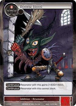 Boiling Blood (1-079) [The Dawn of Valhalla] | Jomio and Rueliete's Cards and Comics