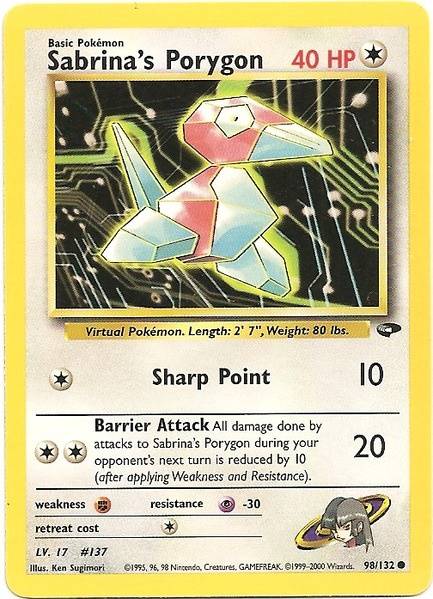 Sabrina's Porygon (98/132) [Gym Challenge Unlimited] | Jomio and Rueliete's Cards and Comics